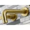 Kingston Brass KS8127KL Two-Handle Wall Mount Bathroom Faucet, Brushed Brass KS8127KL - alternate 5